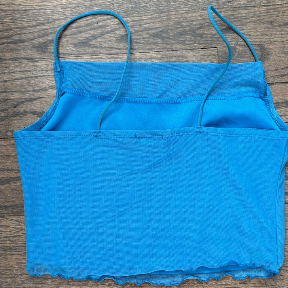 Blue Women's Crop Top - Picture 7 of 10
